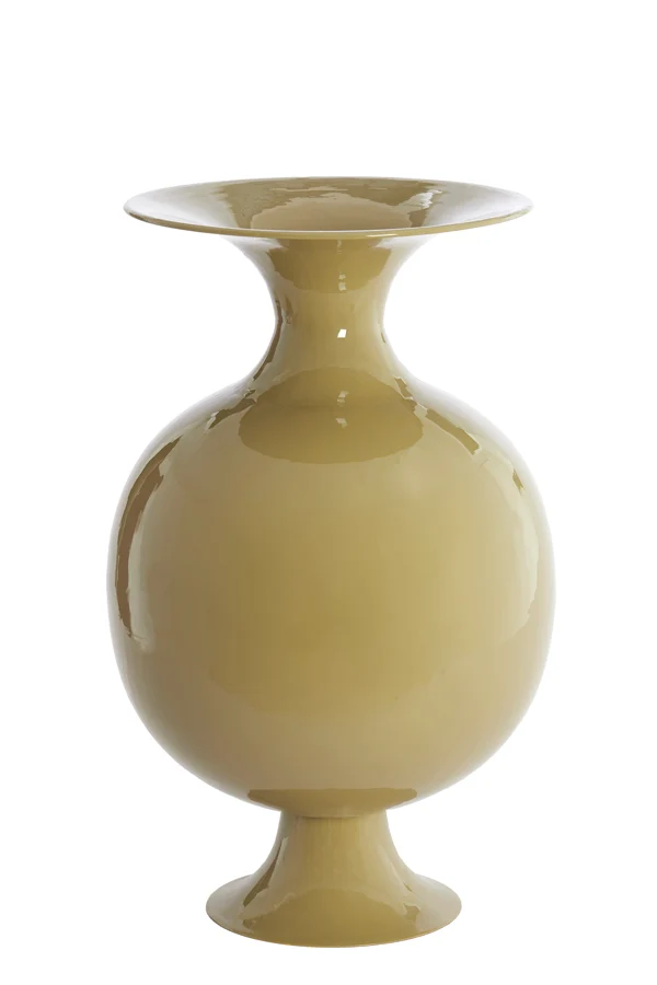Vase deco 45x71 cm BOLULLA shiny olive green