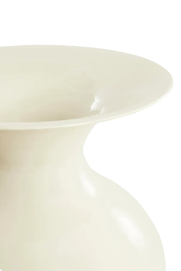 Vase deco 45x71 cm BOLULLA shiny cream