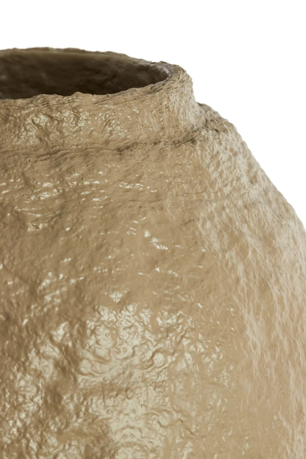 Vase deco 45x60 cm LEANO matt taupe