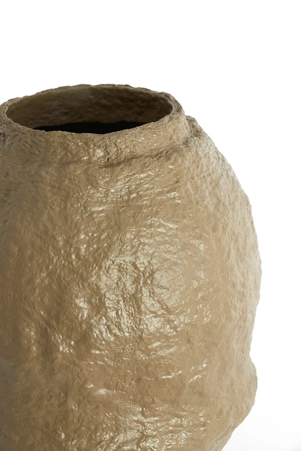 Vase deco 45x60 cm LEANO matt taupe