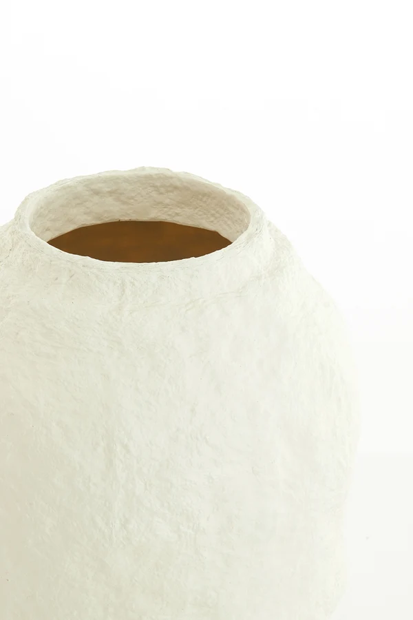 Vase deco 45x60 cm LEANO matt cream
