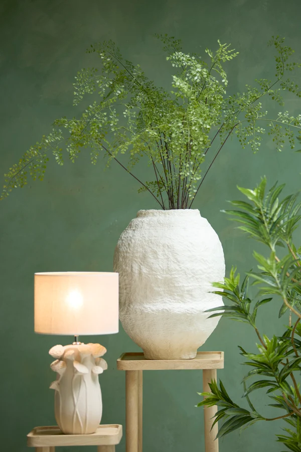 Vase deco 45x60 cm LEANO matt cream