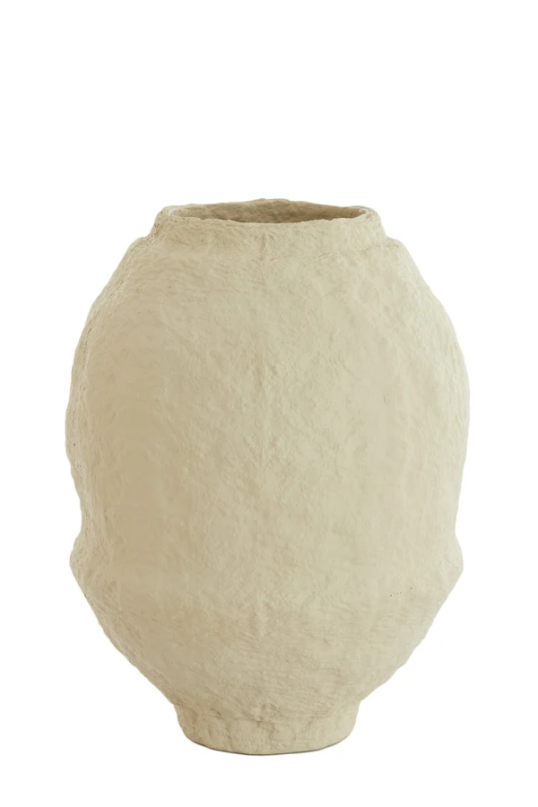 Vase deco 45x60 cm LEANO matt beige