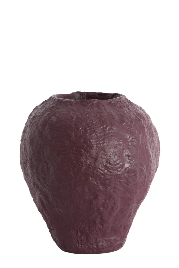 Vase deco 45x50 cm PANTOJA shiny eggplant