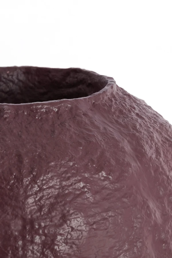 Vase deco 45x50 cm PANTOJA shiny eggplant