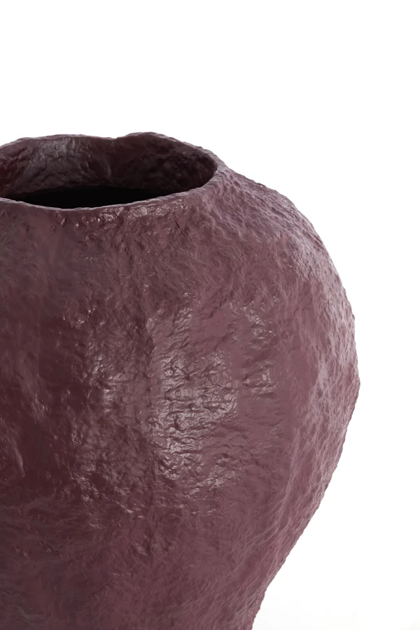 Vase deco 45x50 cm PANTOJA shiny eggplant