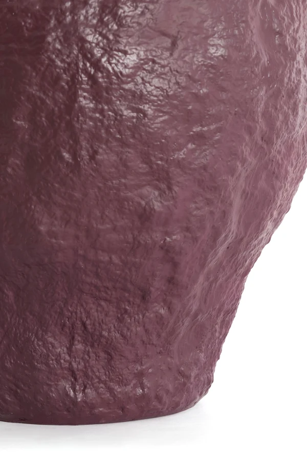Vase deco 45x50 cm PANTOJA shiny eggplant