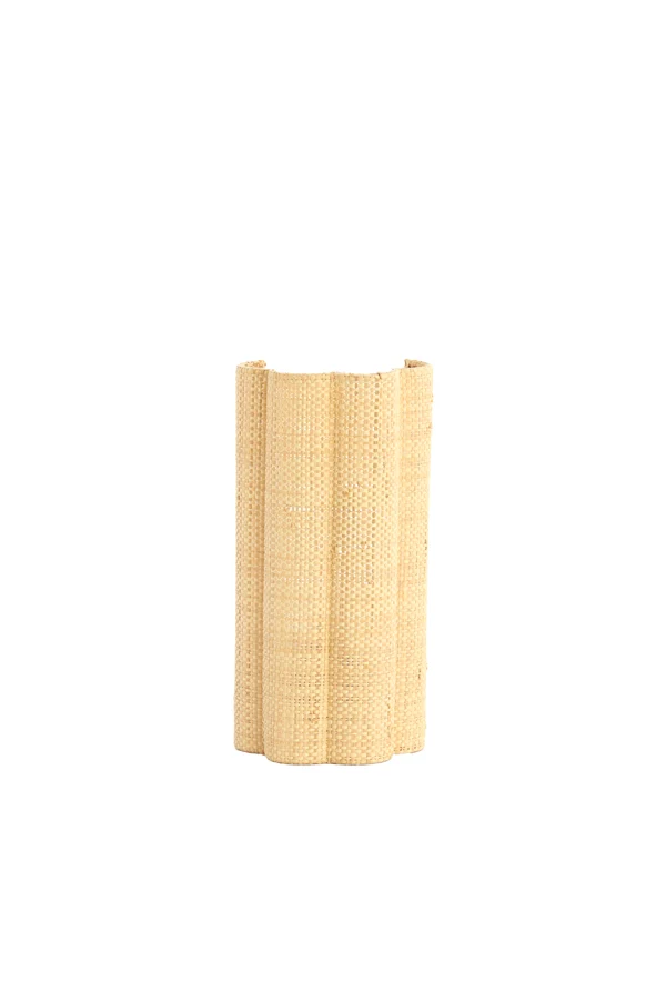 Wall lamp 15x10x30,5 cm VERDANTIA raffia natural