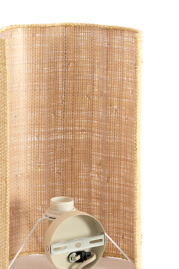 Wall lamp 15x10x30,5 cm VERDANTIA raffia natural