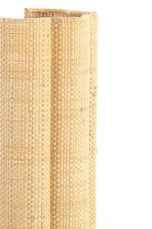 Wall lamp 15x10x30,5 cm VERDANTIA raffia natural