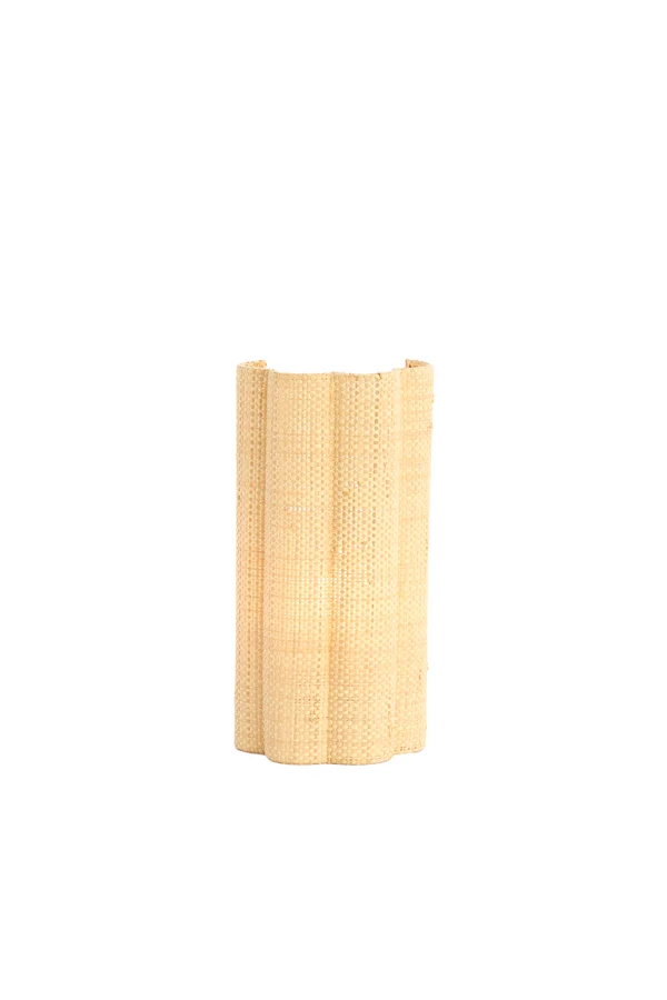 Wall lamp 15x10x30,5 cm VERDANTIA raffia natural