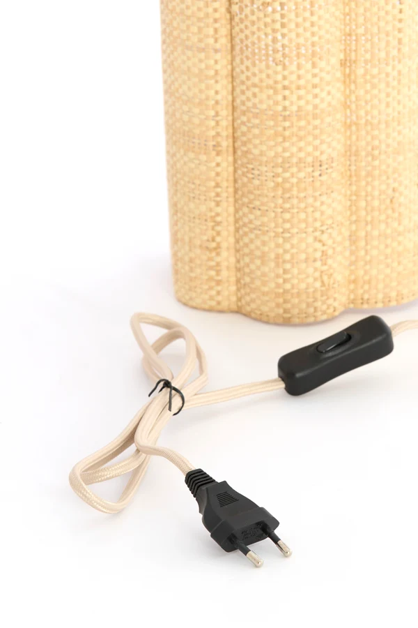 Wall lamp 15x10x30,5 cm VERDANTIA raffia natural
