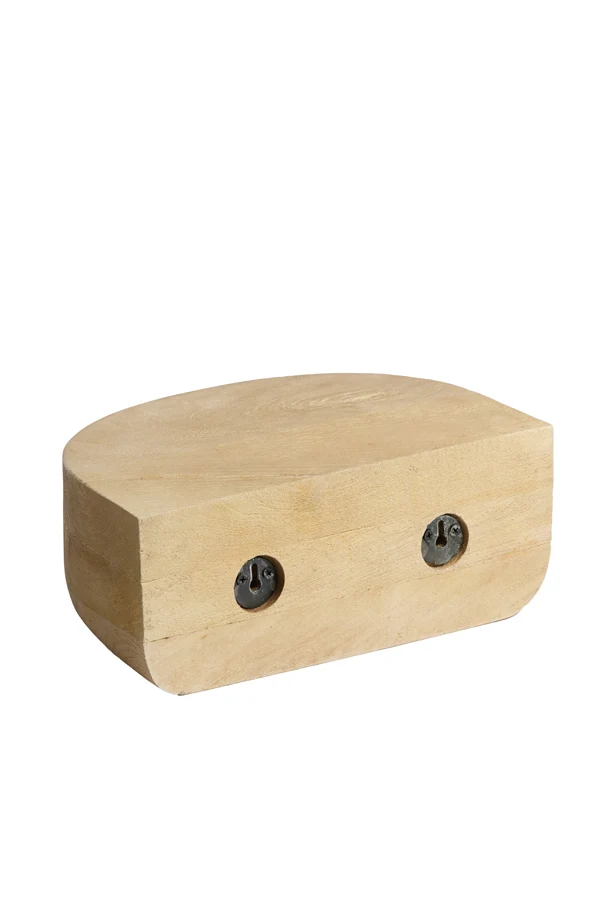 Wall shelf 30x18x12 cm DELGADO wood natural