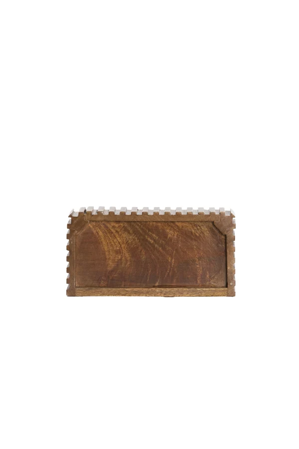 Wall shelf 30x15x7 cm GATURA wood dark brown