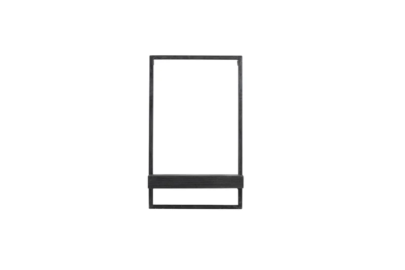 Wall shelf 30x15x50 cm MADDISON wood matt black