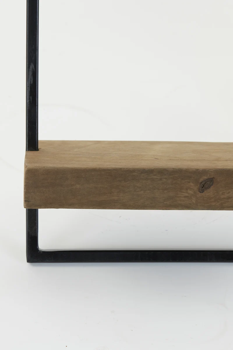 Wall shelf 30x15x50 cm MADDISON wood dark brown