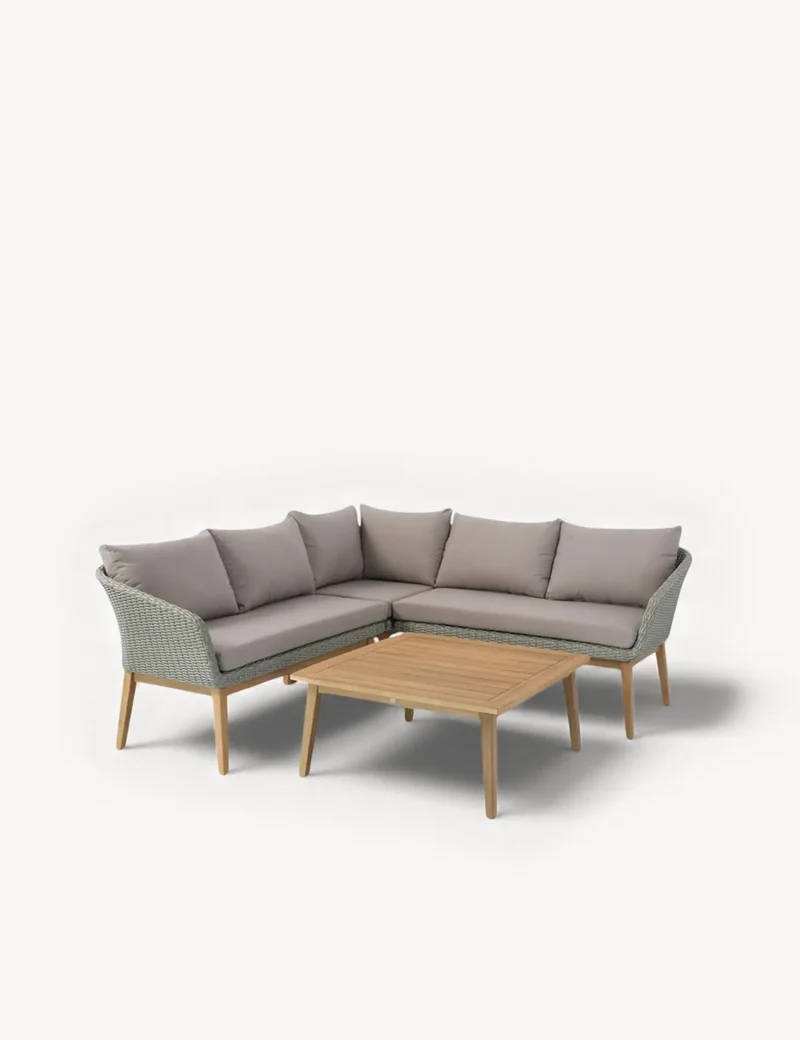 Sol 5 Seater Corner Lounge Set with Square Coffee Table