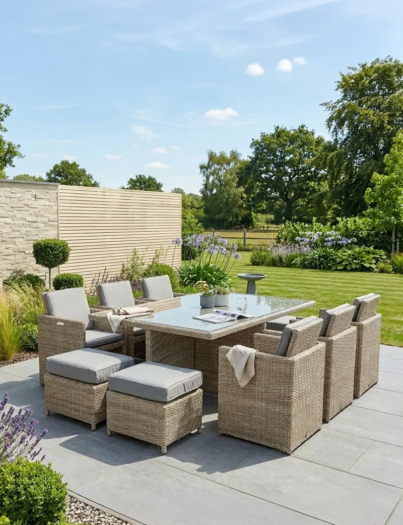 Wentworth 10 Seater Cube Dining Set