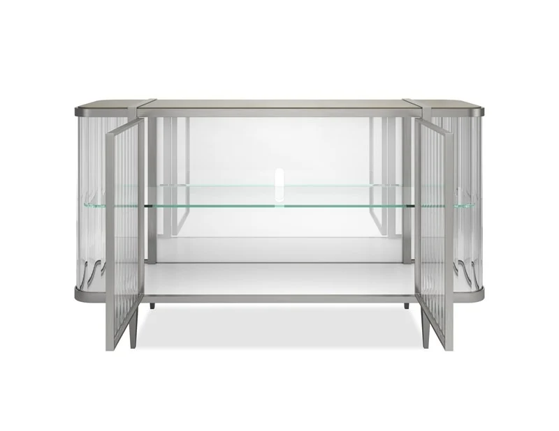Stop And Stare Cabinet in Chrome