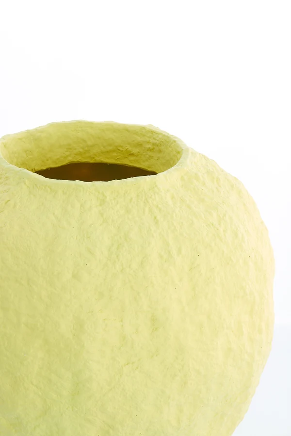 Vase deco 45x50 cm PANTOJA matt yellow