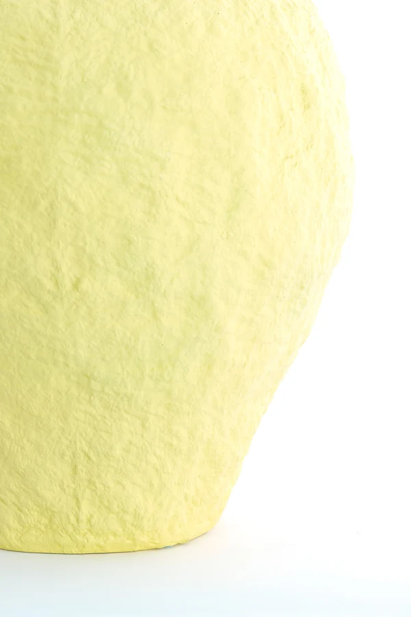 Vase deco 45x50 cm PANTOJA matt yellow