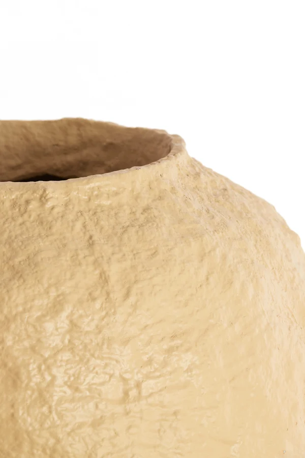 Vase deco 45x50 cm PANTOJA matt sand