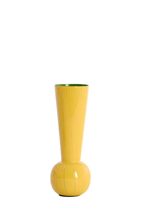Vase deco 9x25 cm TODI yellow+green