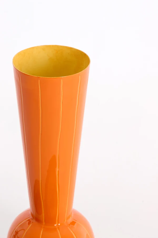 Vase deco 9x25 cm TODI orange+yellow