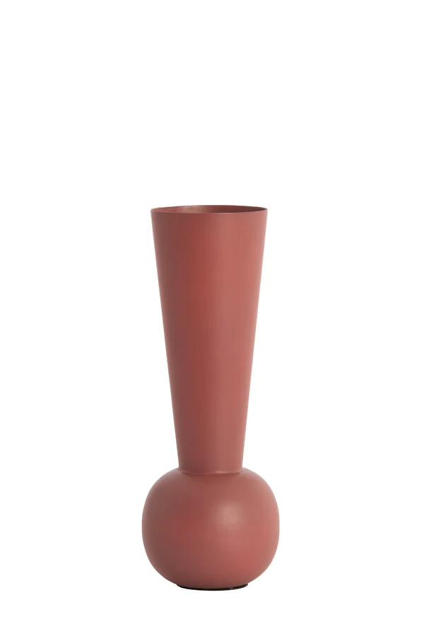Vase deco 9x25 cm TODI matt dark old pink