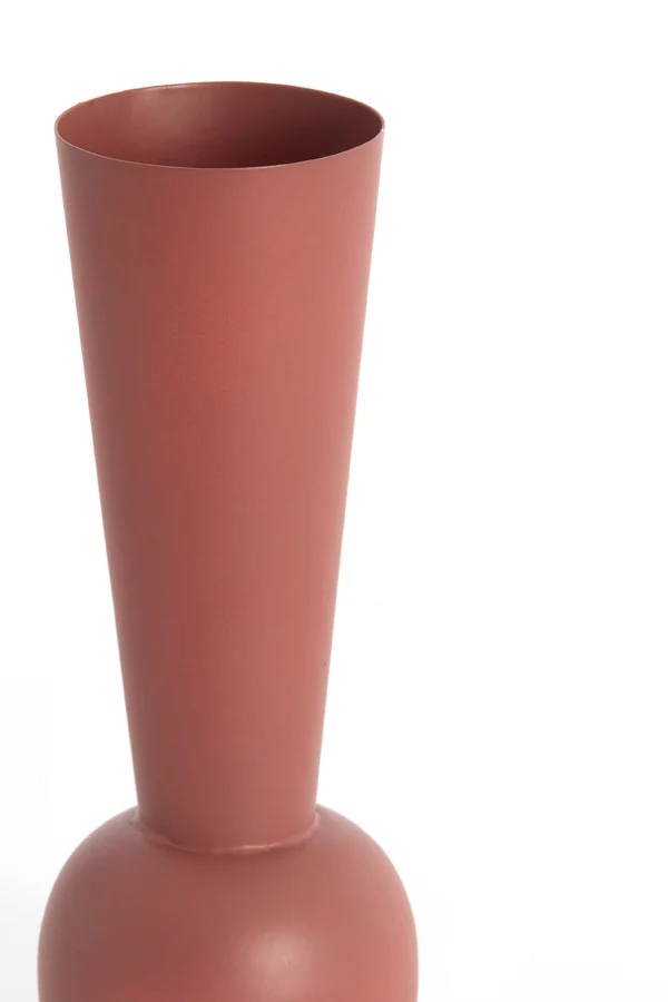 Vase deco 9x25 cm TODI matt dark old pink