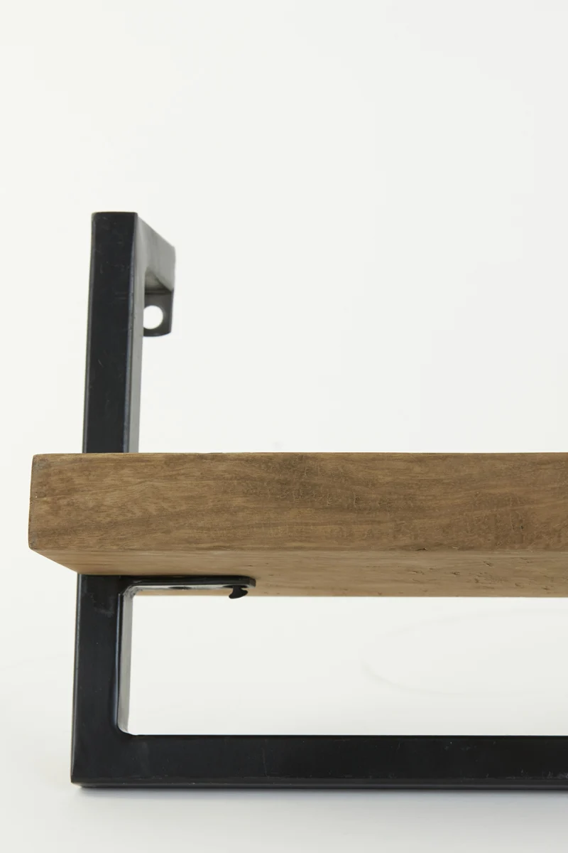 Wall shelf 120x18x24 cm MADDISON wood dark brown