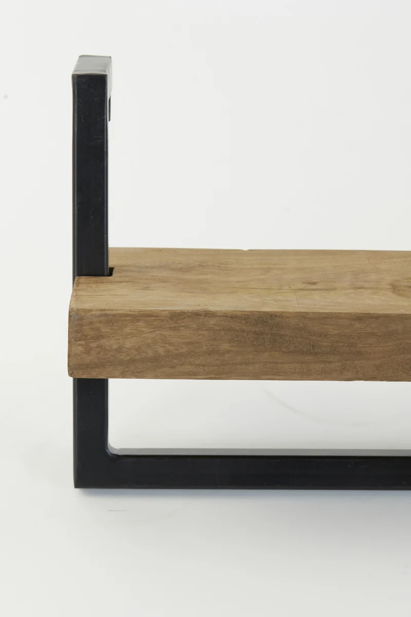 Wall shelf 100x15x24 cm MADDISON wood dark brown