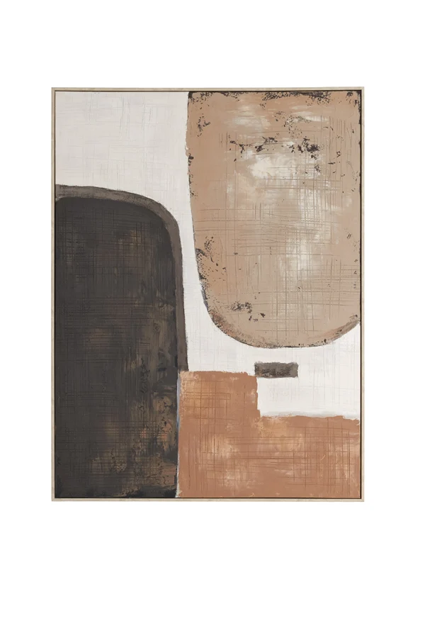 Wall ornament 90x3x120 cm ZIRELLE cream+sand+brown