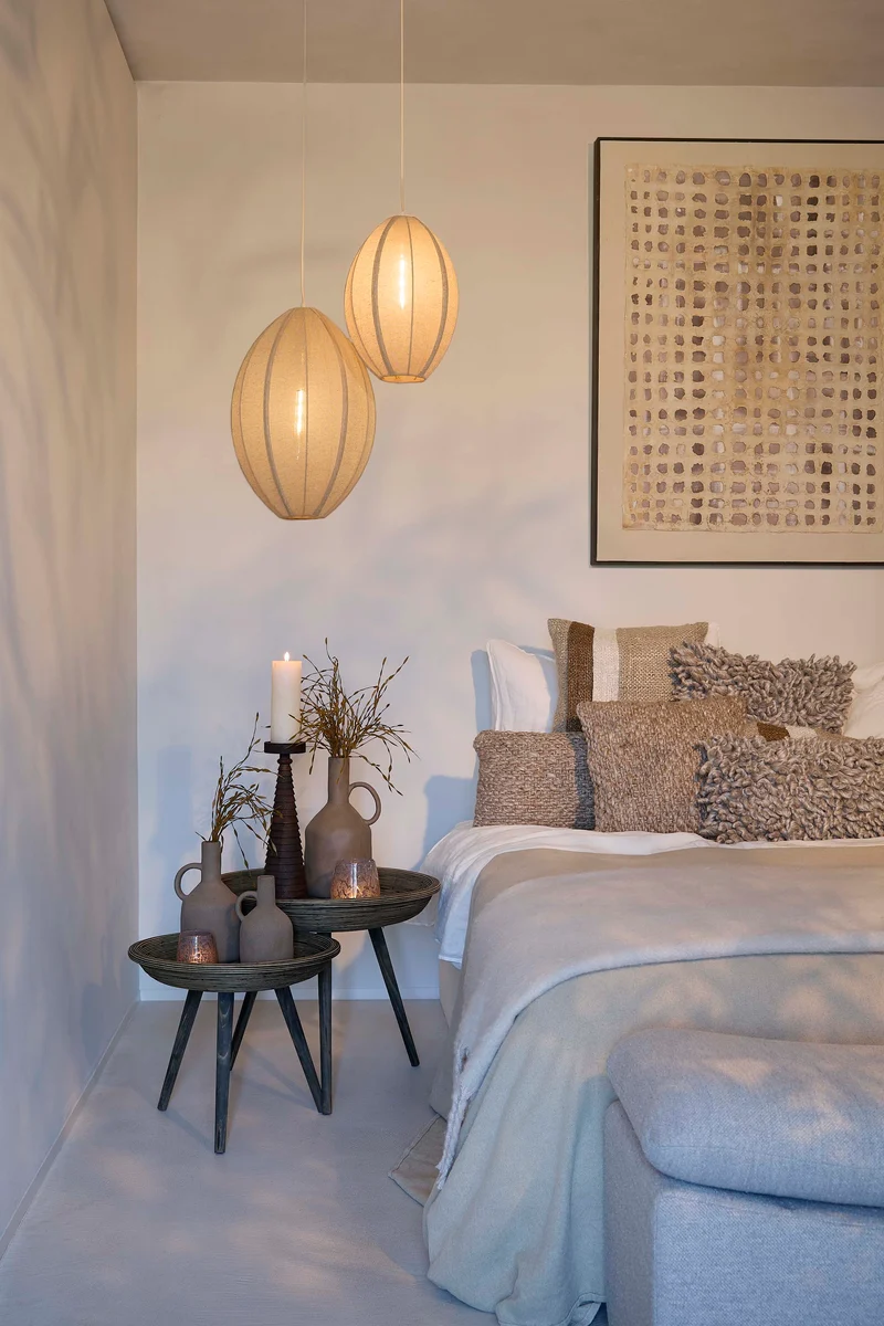 Wall ornament 90x3,5x120 cm DEHESA cream+sand-taupe