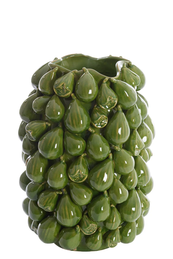 Vase deco 35x33x47 cm NATALIA ceramics dark green