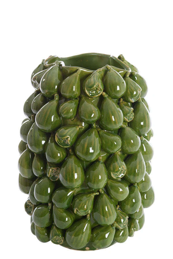 Vase deco 35x33x47 cm NATALIA ceramics dark green