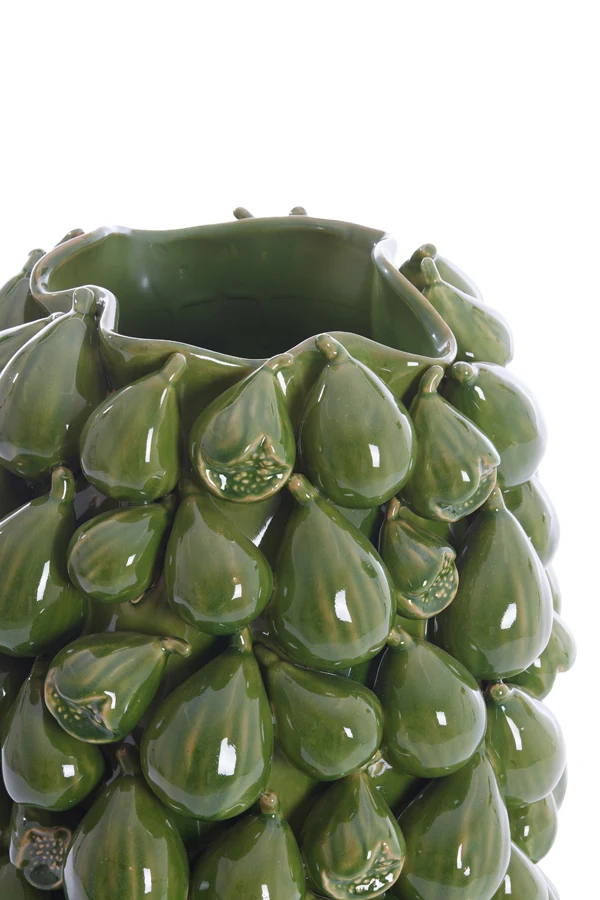 Vase deco 35x33x47 cm NATALIA ceramics dark green