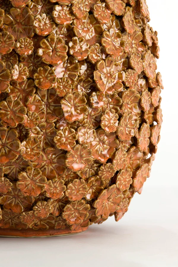 Vase deco 29,5x36 cm SYLARA ceramics orange