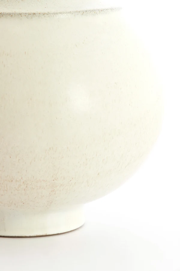 Vase deco 29,5x25,5 cm LOREA ceramics matt cream