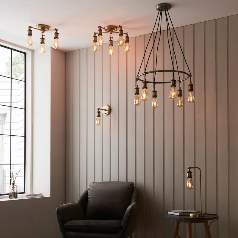 Catcott Pendant Light - Pewter and Copper | OUTLET