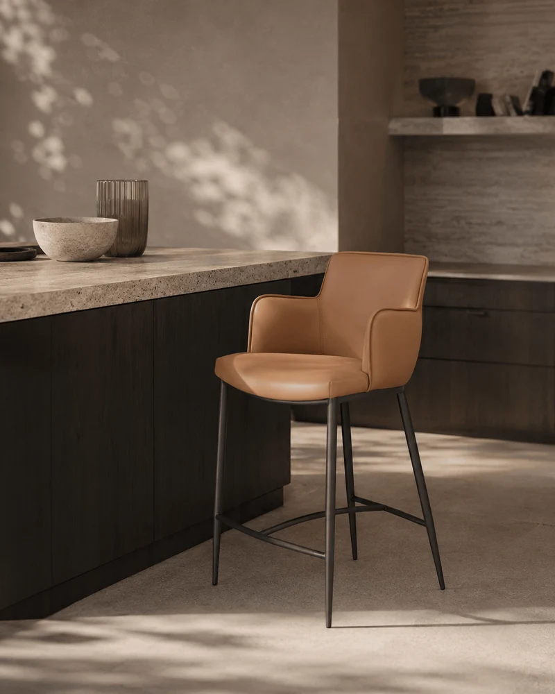 Kim Counter Stool - Tan
