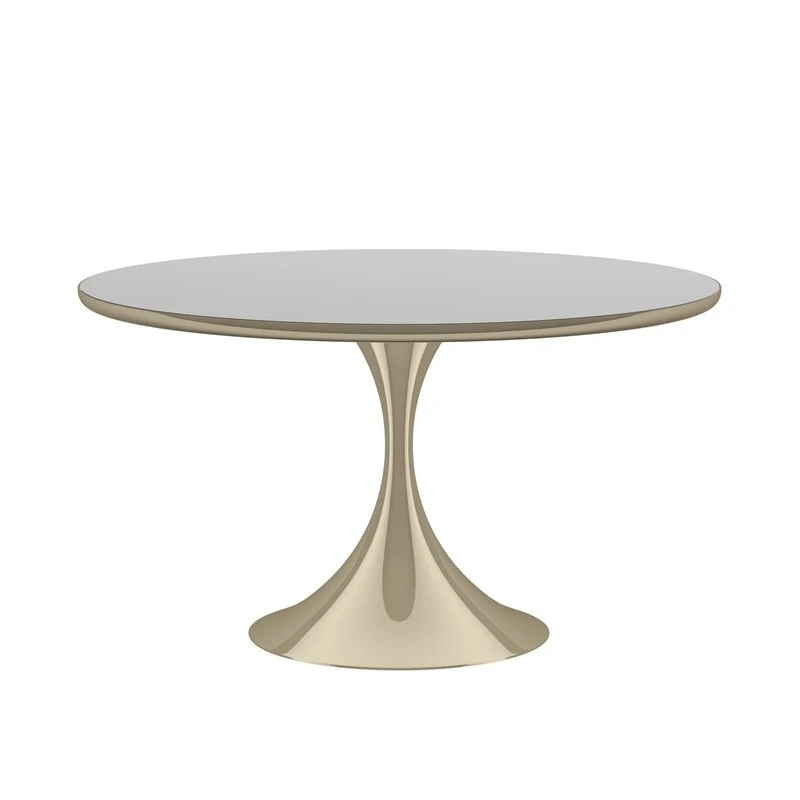 Semper Dining Table in Whisper of Gold - Round