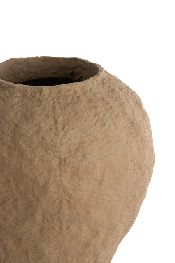 Vase deco 45x50 cm PANTOJA matt dark brown