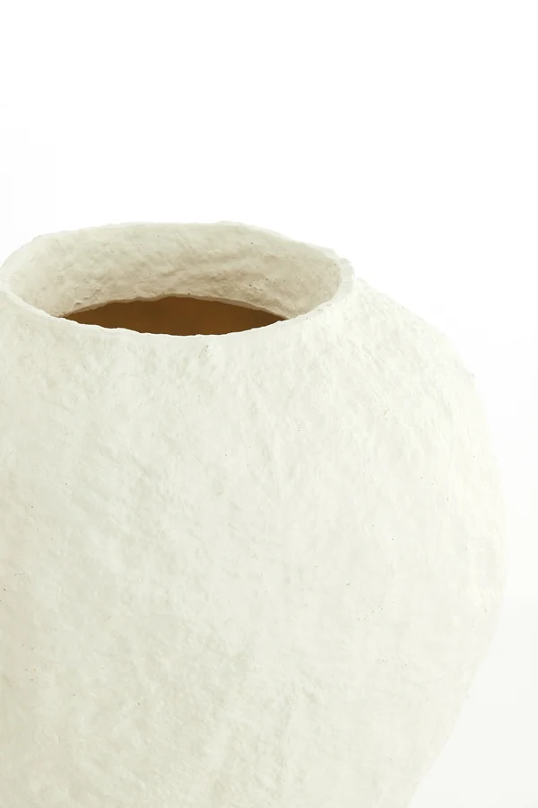Vase deco 45x50 cm PANTOJA matt cream
