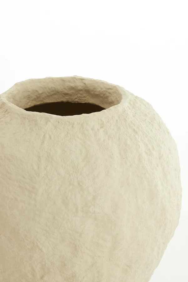 Vase deco 45x50 cm PANTOJA matt beige