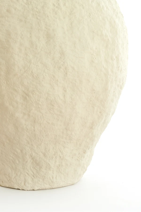 Vase deco 45x50 cm PANTOJA matt beige