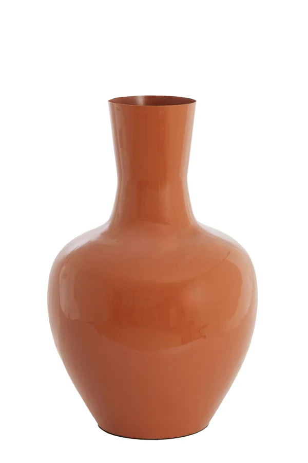 Vase deco 44x69 cm NANA shiny dark orange