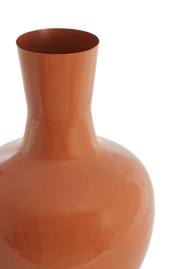 Vase deco 44x69 cm NANA shiny dark orange
