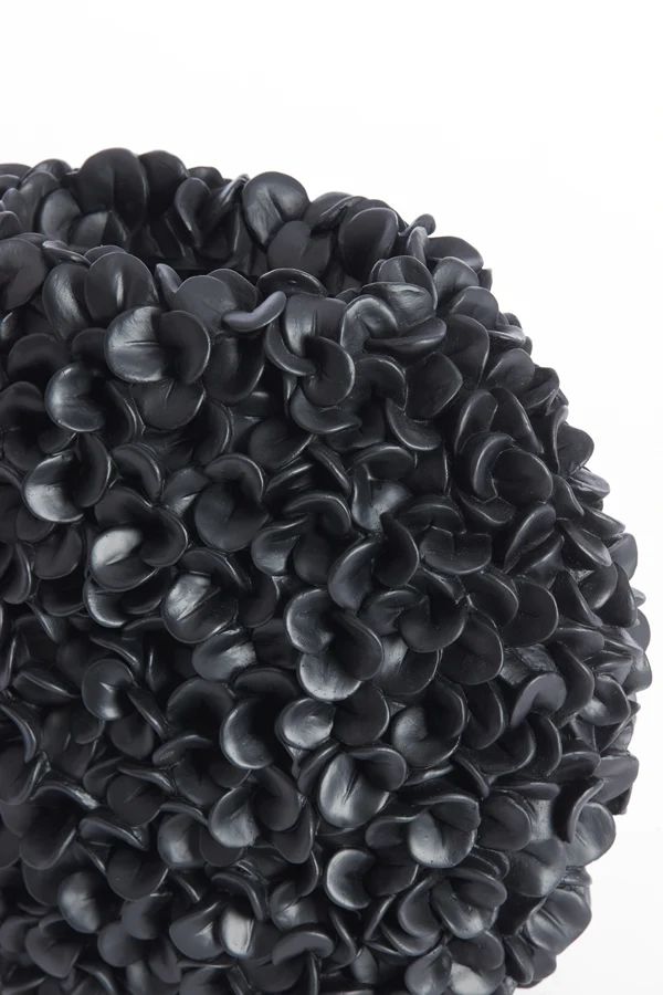 Vase deco 44x20,5x38,5 cm PHYLIA matt black