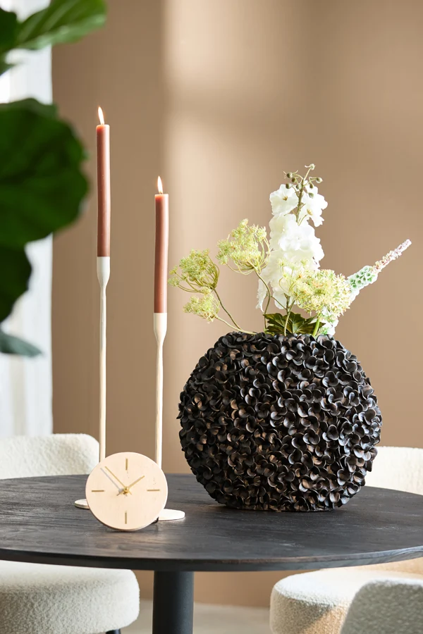 Vase deco 44x20,5x38,5 cm PHYLIA matt black